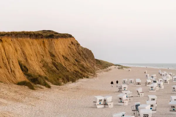 La Rote Kliff, una delle spiagge più belle di Sylt.