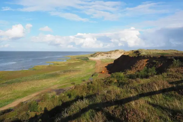 La scogliera di Morsum sull’isola di Sylt, in riva al mare