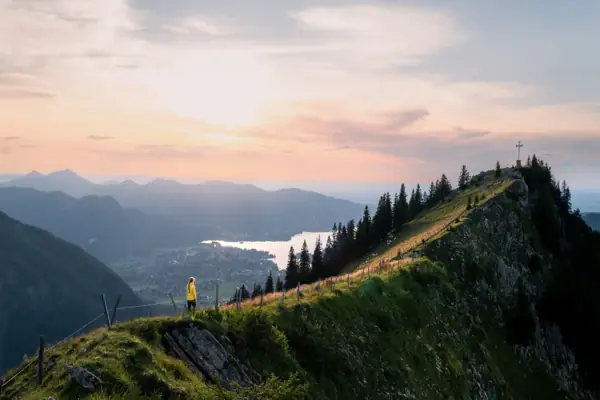 Vista sulle montagne del lago Tegernsee 