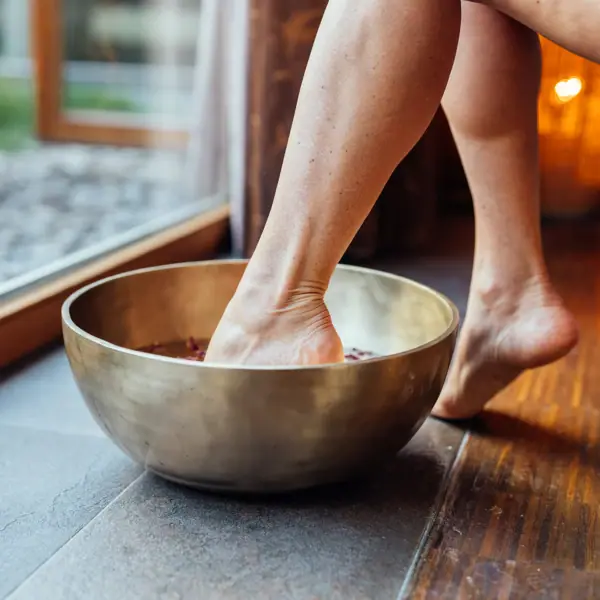 Bagno ai piedi all’A-ROSA Ifen Hotel Kleinwalsertal