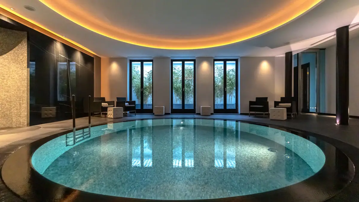 SPA al Ceres sul mare Piscina circolare nella SPA del Ceres am Meer.