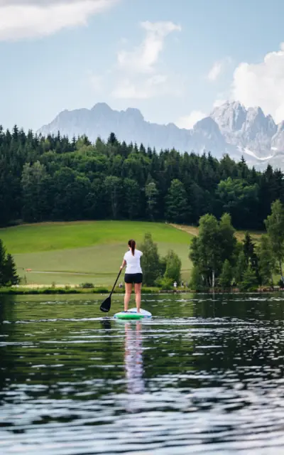 SUP sul lago Schwarzsee